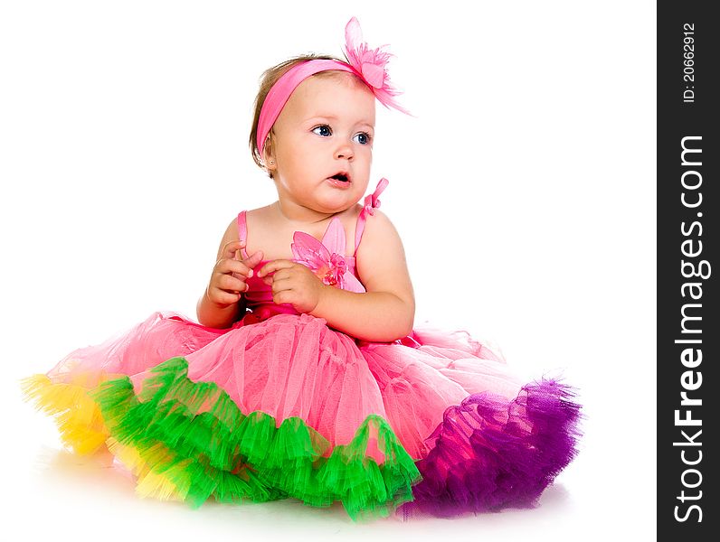 Little Girl In Fairy Costume