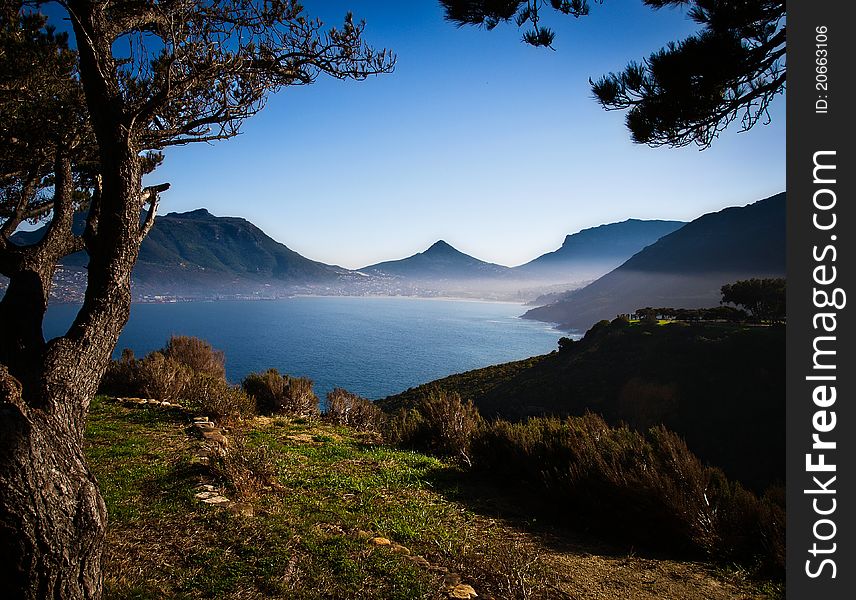 South Africa seascape in the earl;y morning fog. South Africa seascape in the earl;y morning fog.