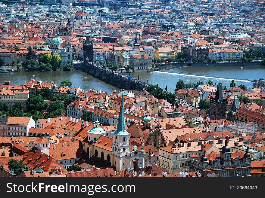 The Vltava In Prague