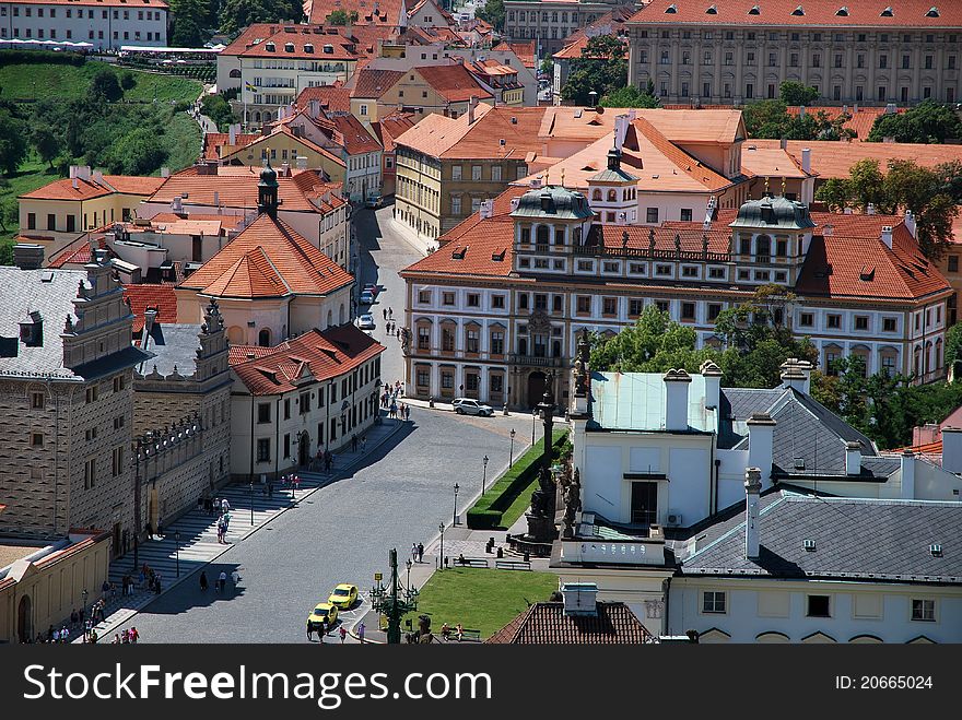 View of Prague city in Czech republic. View of Prague city in Czech republic