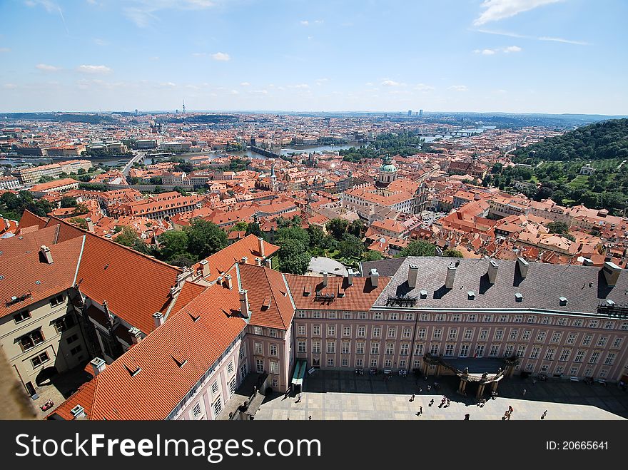 View of Prague city in Czech republic. View of Prague city in Czech republic