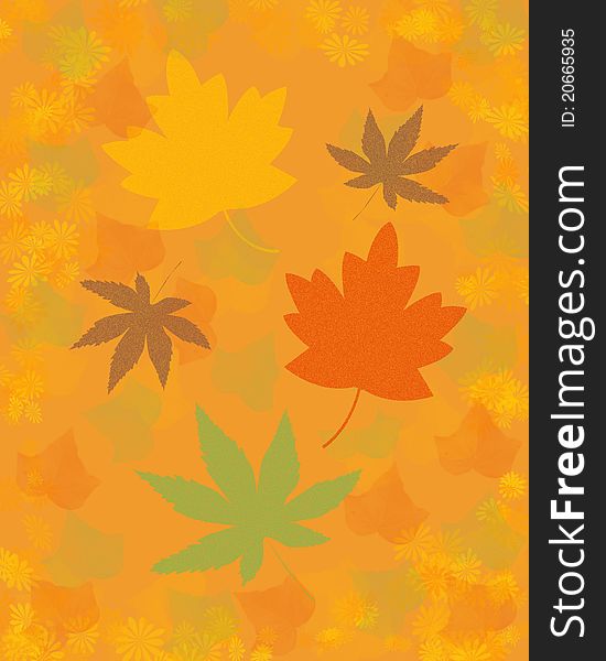 Autumn leaves background