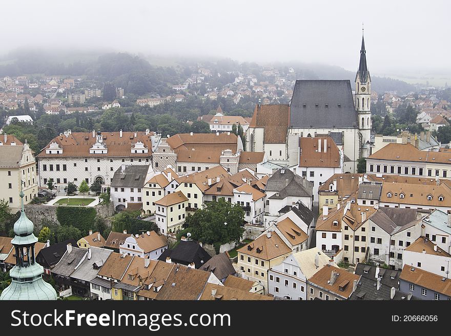 European City of Cesky Krumlov. European City of Cesky Krumlov