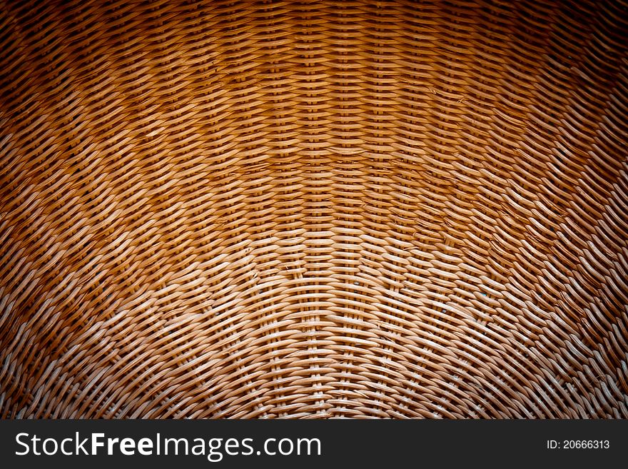 A Wicker pattern with a curved surface. A Wicker pattern with a curved surface