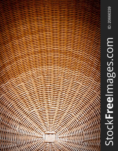 A Wicker pattern with a curved surface. A Wicker pattern with a curved surface