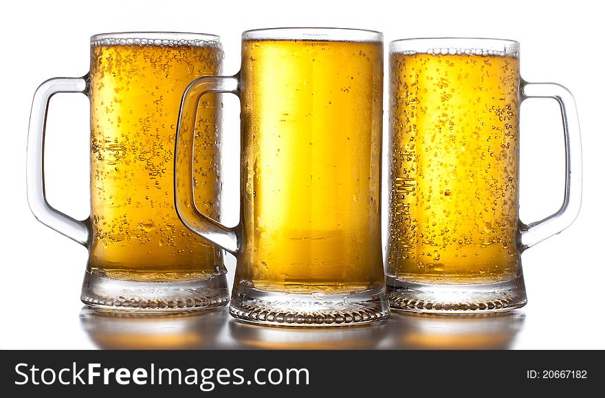 Three Mug Of Beer