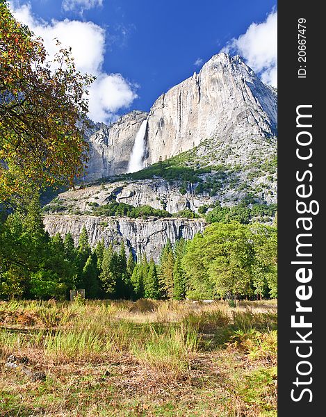 Yosemite Falls in Yosemite National Park, California. Yosemite Falls in Yosemite National Park, California