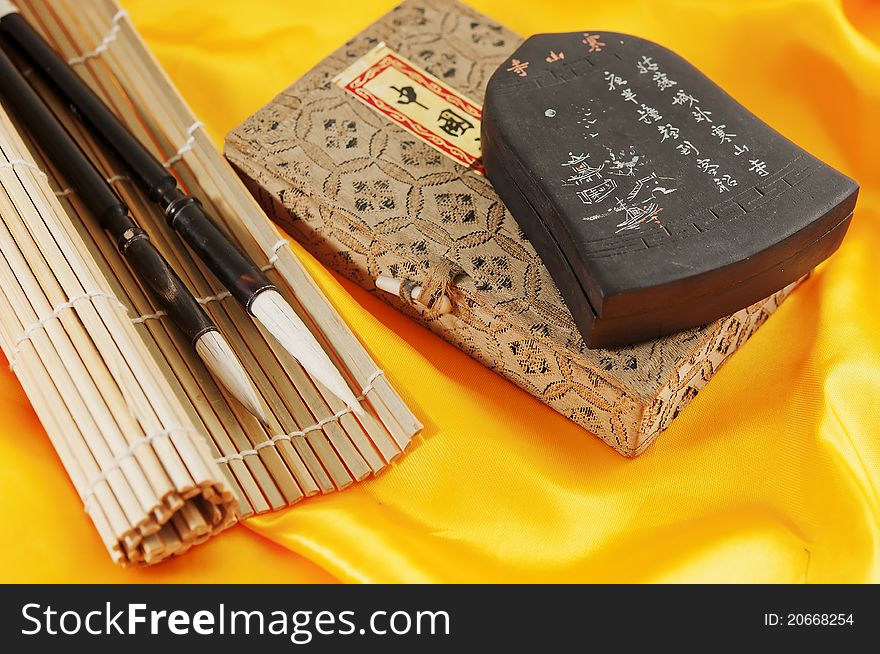 Chinese writing instruments of chinese calligraphy