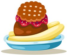 Banana Split Ice Cream Royalty Free Stock Images Banana Split Ice Cream Royalty Free Stock Images