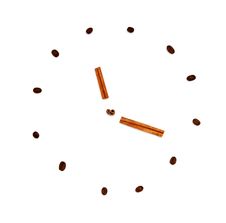 Coffee Beans Clock Royalty Free Stock Images Coffee Beans Clock Royalty Free Stock Images