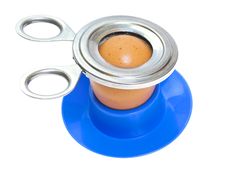 Soft-boiled Egg In The Stand Stock Images
