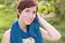 Pretty Young Adult Female Outdoor Portrait Royalty Free Stock Images Pretty Young Adult Female Outdoor Portrait Royalty Free Stock Images