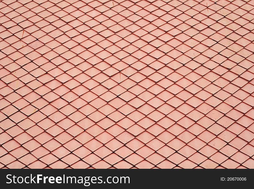 Orange Ceramic Roof Of Thailand