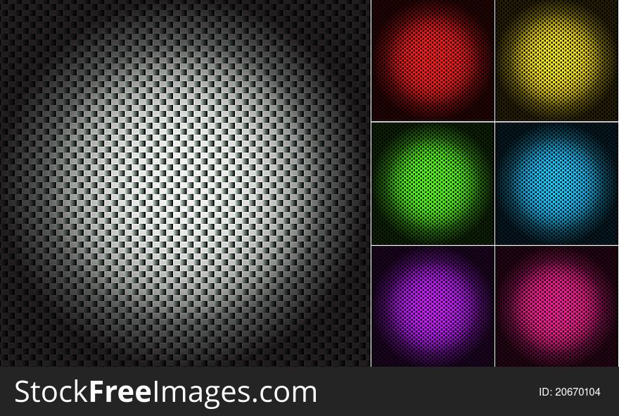 Set of color abstract mesh texture