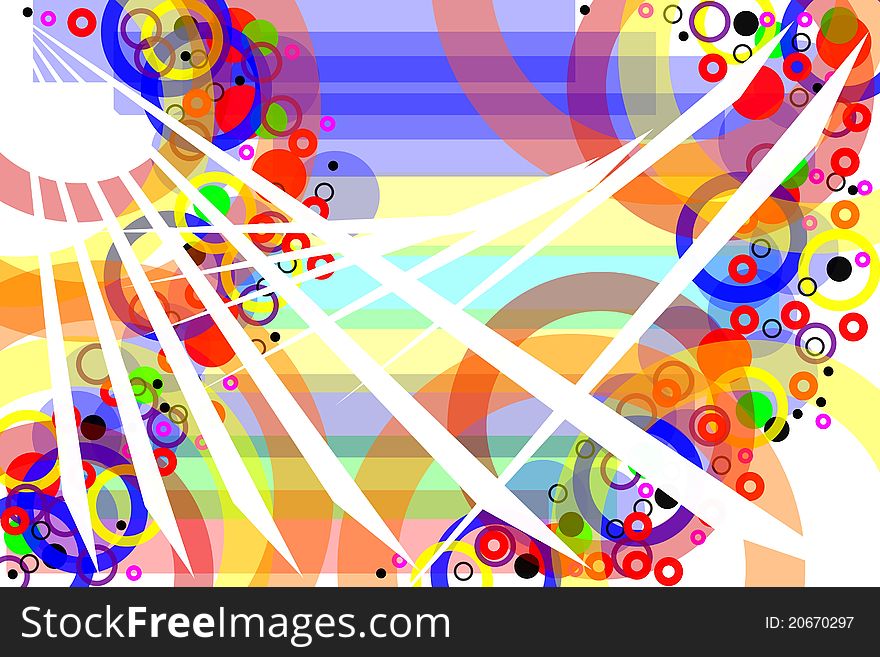 Colorful rectangles and circles abstract. Colorful rectangles and circles abstract