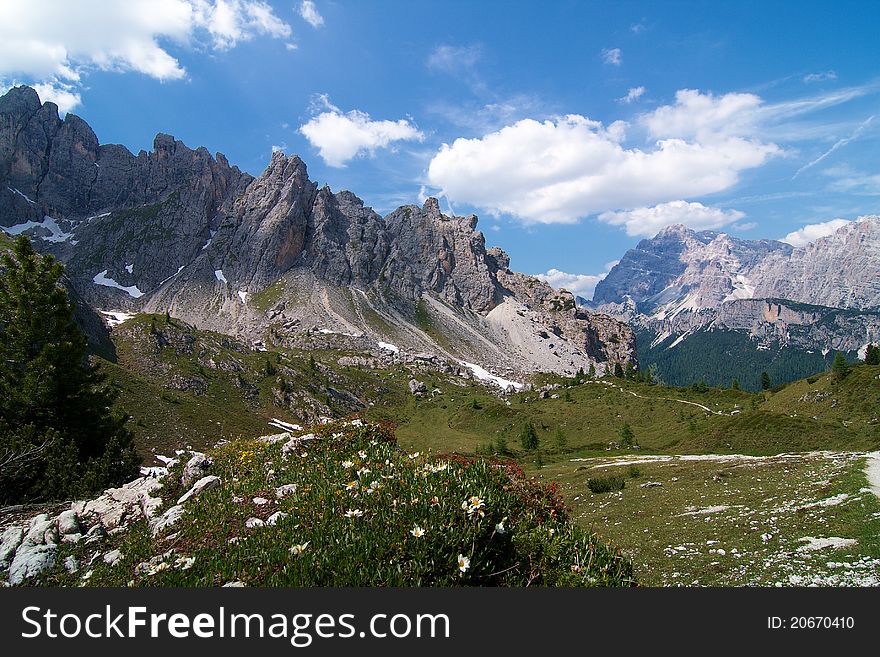 A beautiful Italian mountain landscape