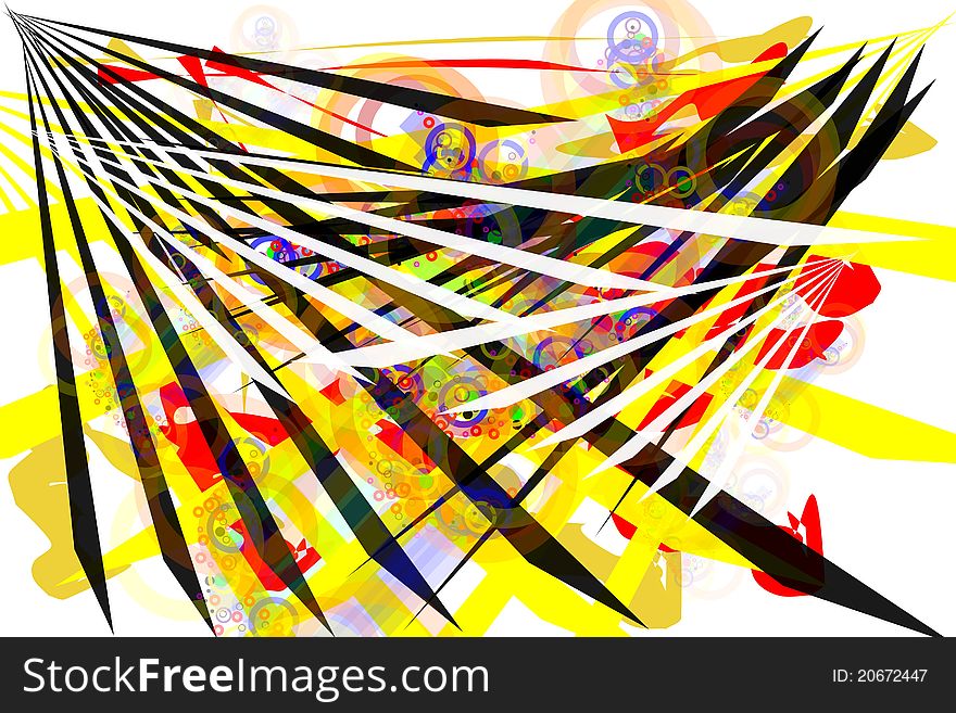 Bright and bold colorful abstract rays backgound