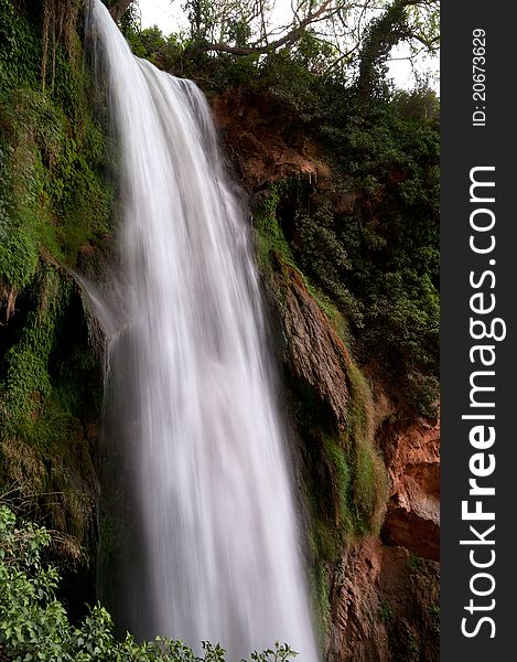 Waterfall at the Monasterio de Piedra, Zaragoza, Spain