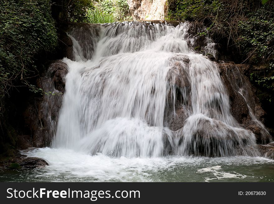 Waterfall at the Monasterio de Piedra