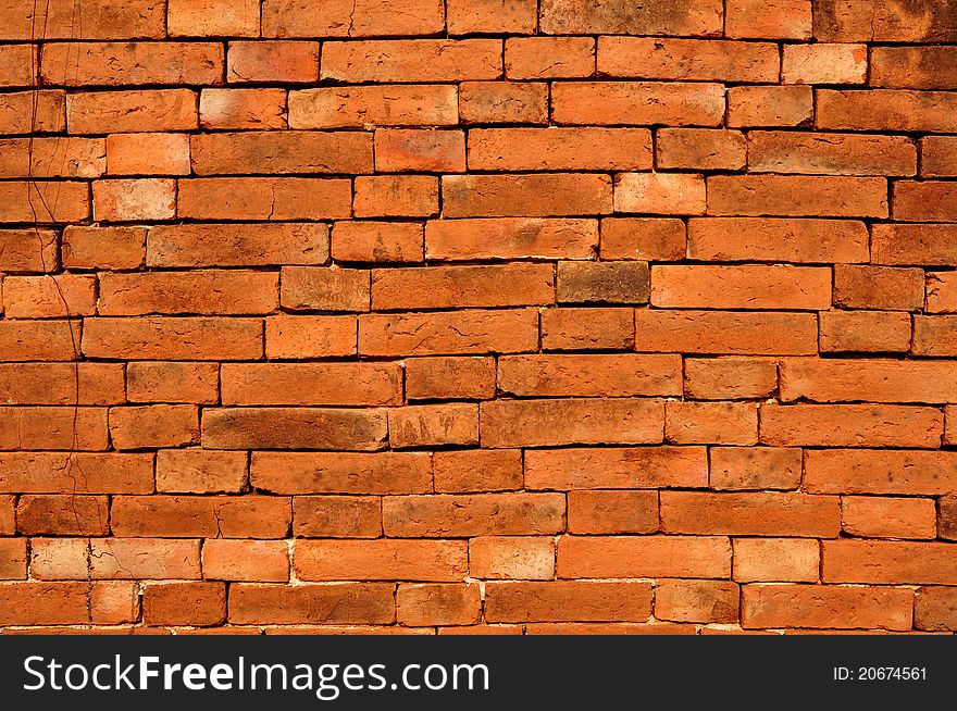 The brick-wall Background and outdoor