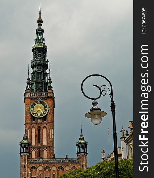 City Hall And Lamp.