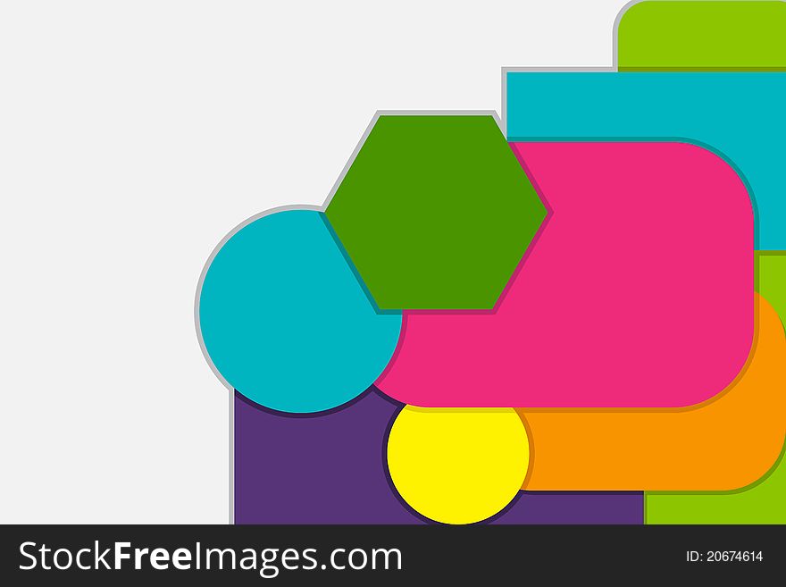 Illustration of abstract background with colorful geometrical shape. Illustration of abstract background with colorful geometrical shape