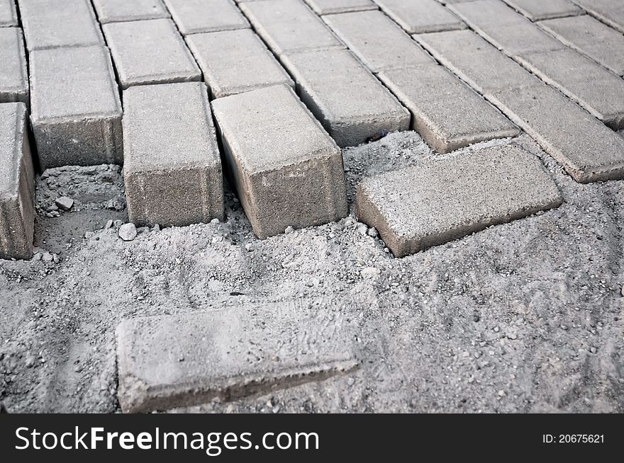 Paving sidewalk tile