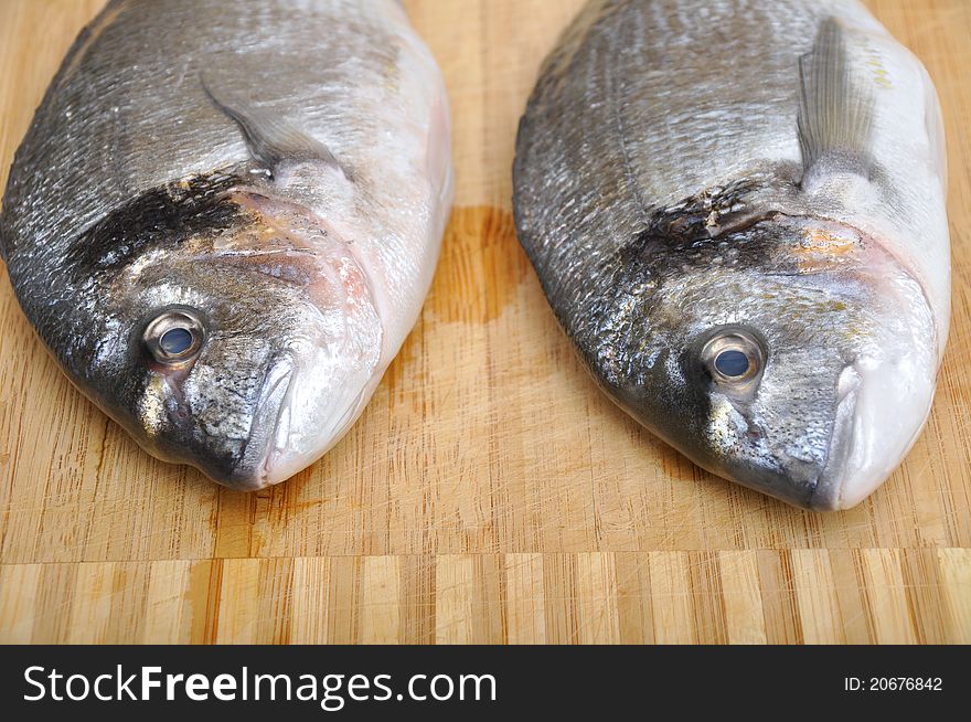 Very fresh fish, two large. Very fresh fish, two large