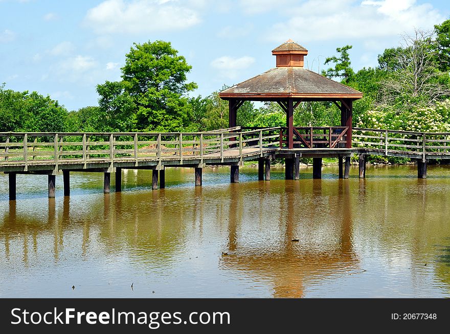 Gazebo On Boardwalk