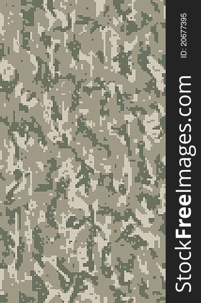Bitmap digital camouflage for military uniform
