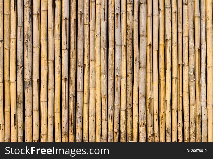 Bamboo wall, Asean style decoration
