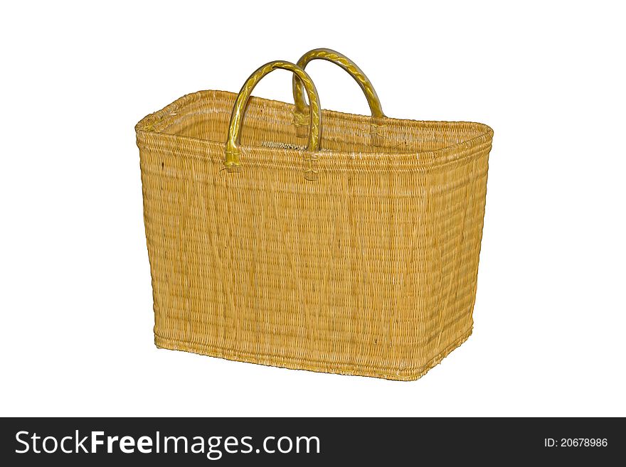 A picnic bag made from buri palm