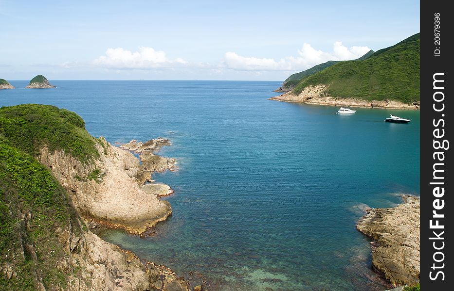 Sai Wan bay in Hong Kong West