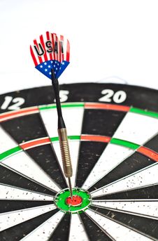 Dart On Board Royalty Free Stock Photo