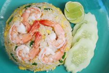 Shrimp Fried Rice Royalty Free Stock Images