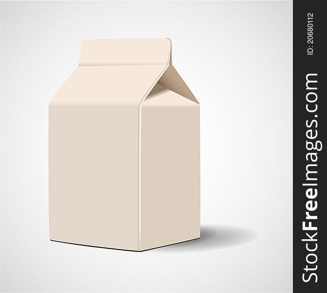 Package milk box,vector,illustration
