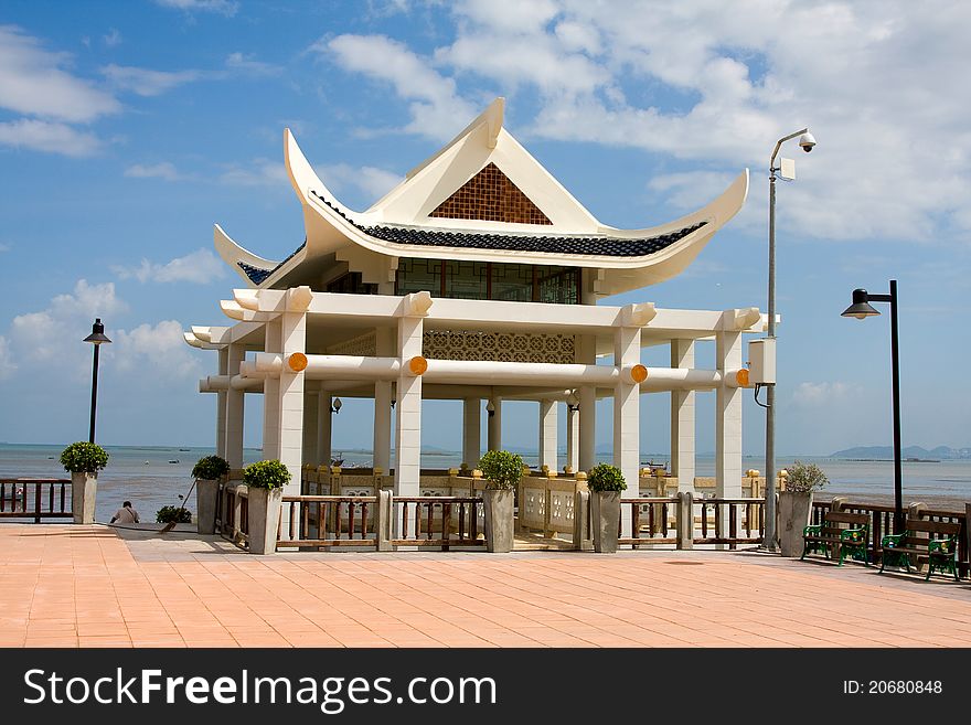 Chinese style pavilion in public park, Thailand. Chinese style pavilion in public park, Thailand.