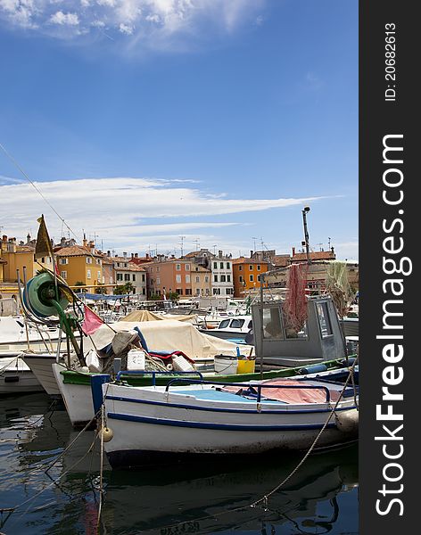 The harbour of rovinj, croatia