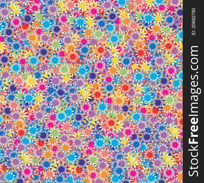 Hundreds of colorful flowers that form a great background for any use. Hundreds of colorful flowers that form a great background for any use