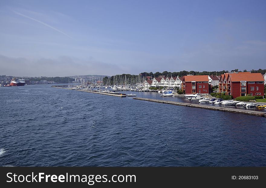 View from ferry of Stavanger