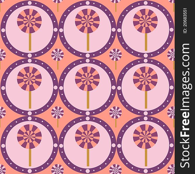 Cute colorful pattern with lollipops. Cute colorful pattern with lollipops