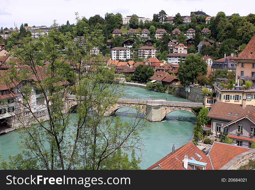 View of Bern and Aare river, Switzerland