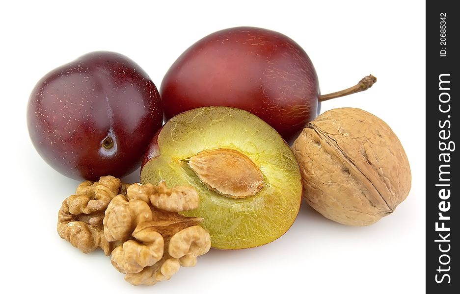 Walnuts and plums