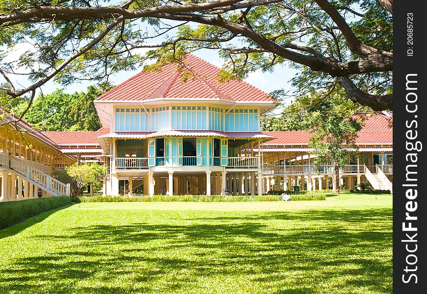 Old buildings on thai style