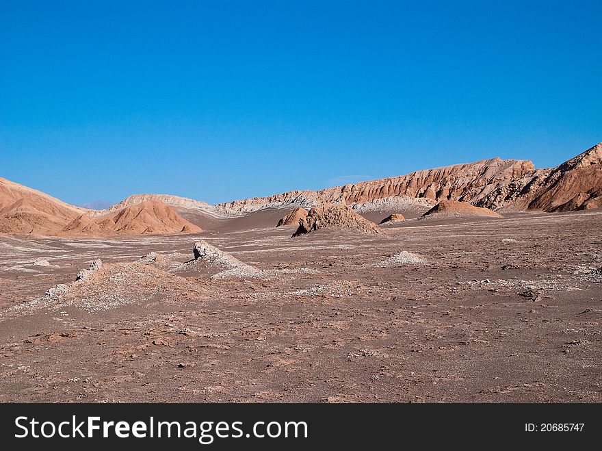 Moon Valley in Atacama desert