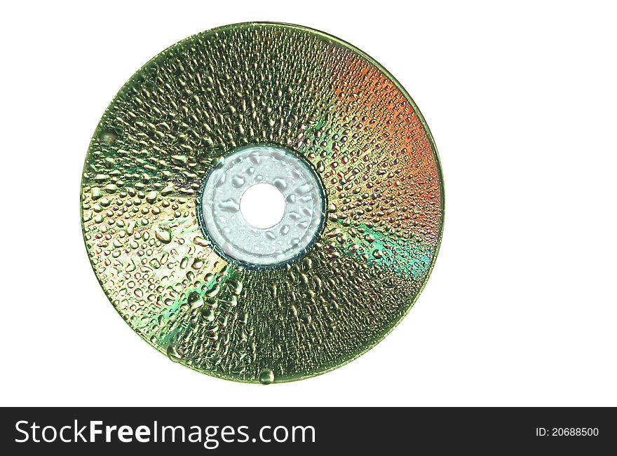 CD/DVD With Water Drops