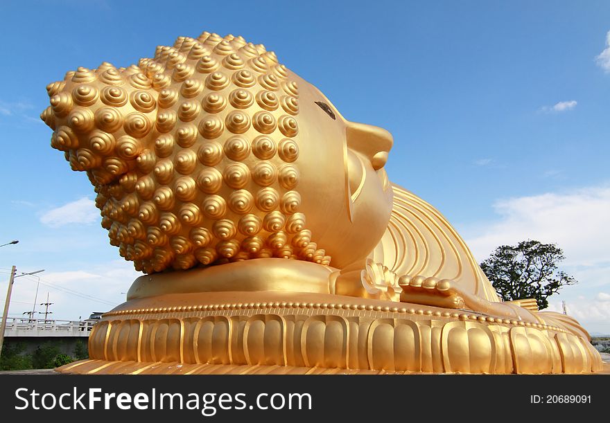 Reclining Buddha Statue, Southern of Thailand