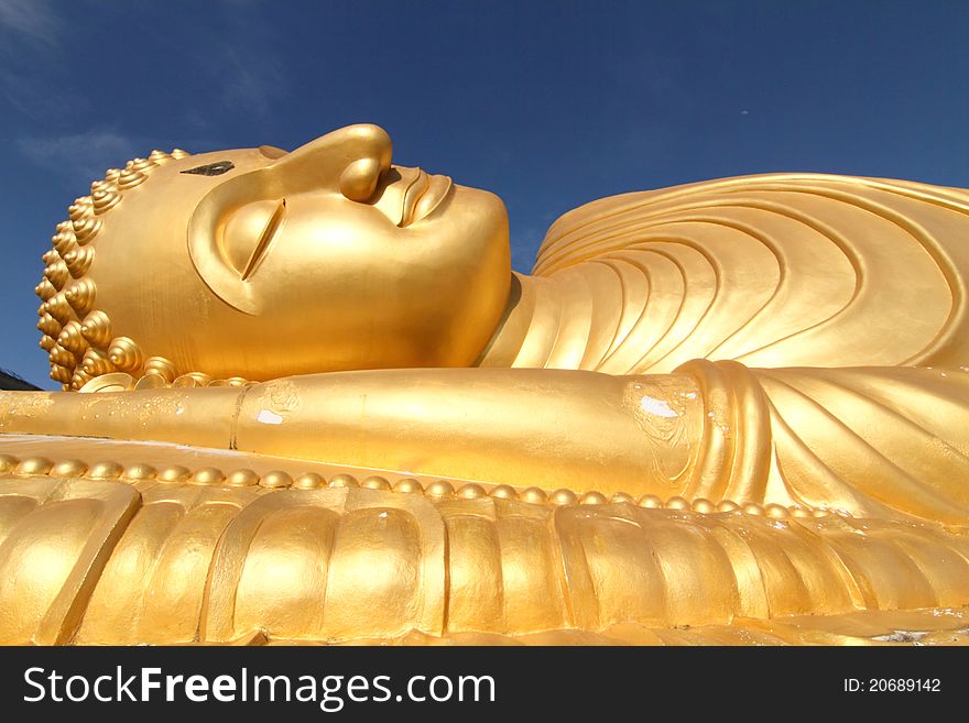 Reclining Buddha Statue, Southern of Thailand