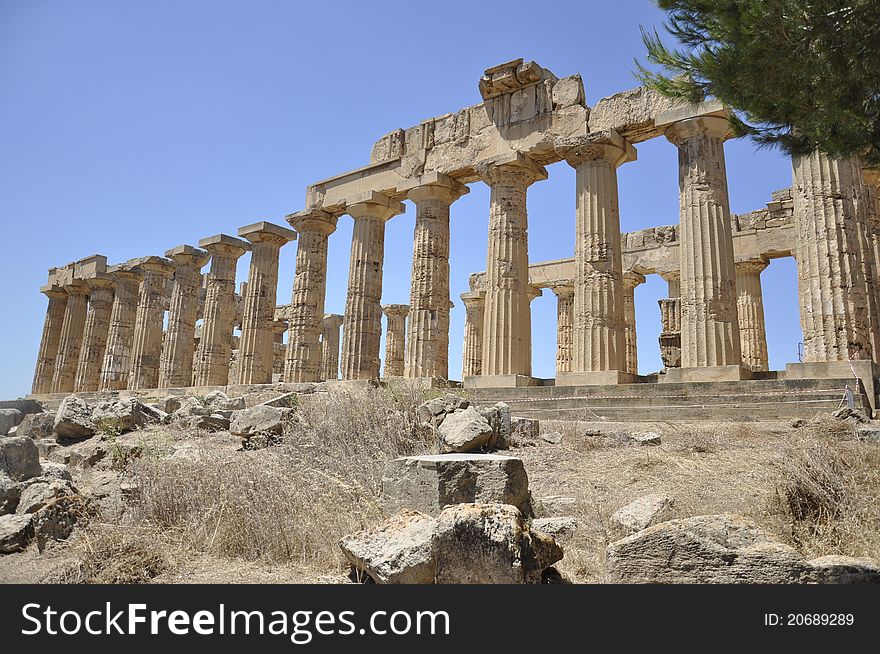 Greek temple insegesta, Sicily. Italy. Greek temple insegesta, Sicily. Italy.
