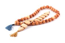 Wooden Rosary Royalty Free Stock Photography